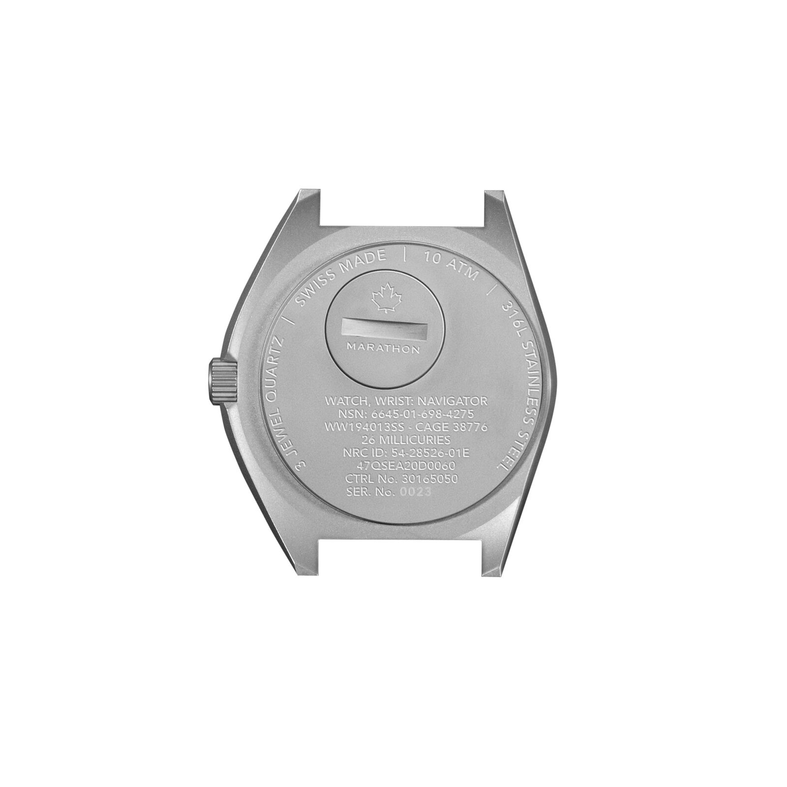 Marathon Steel Pilot Navigator Watch with Date