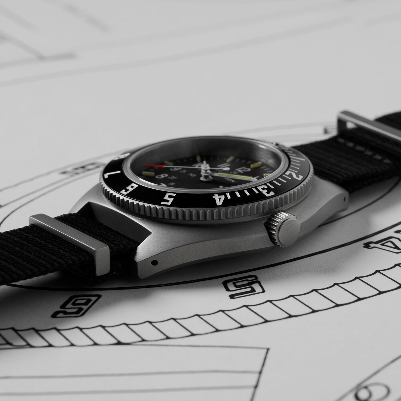 Marathon Steel Pilot Navigator Watch with Date