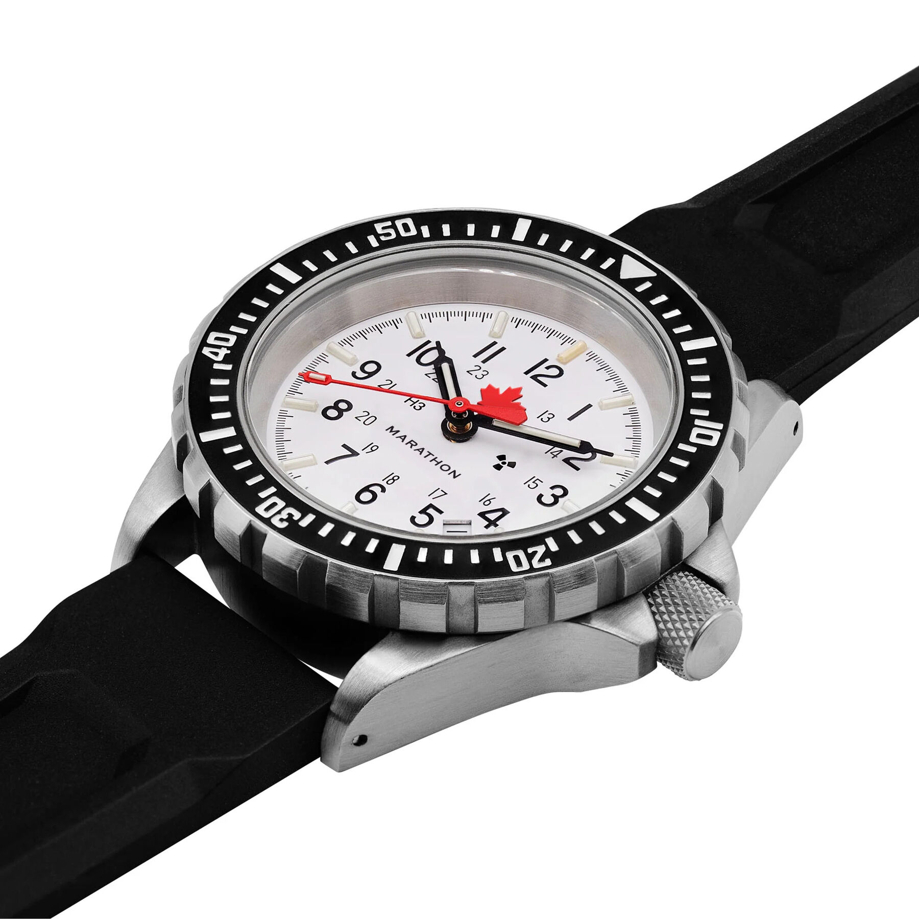 Marathon Arctic Red Maple GSAR Search and Rescue Dive Watch