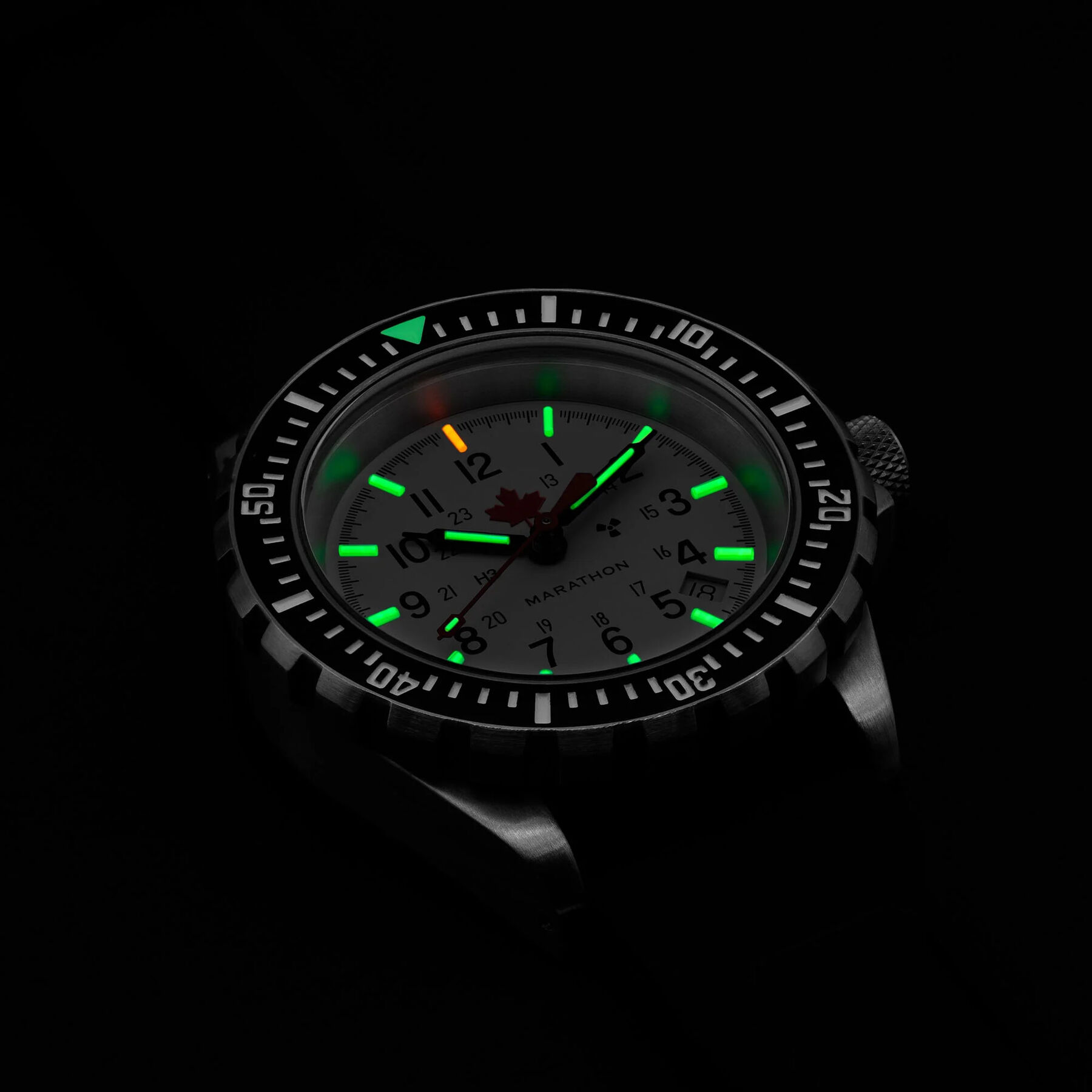 Marathon Arctic Red Maple GSAR Search and Rescue Dive Watch