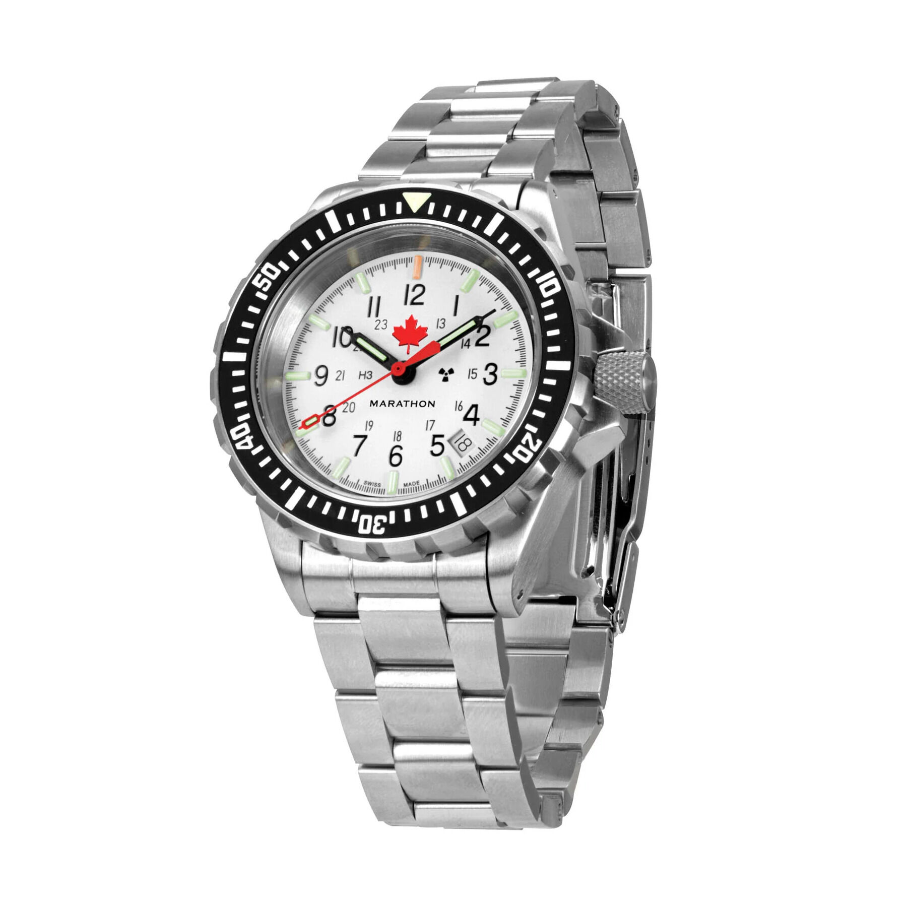 Marathon Arctic Red Maple GSAR Search and Rescue Dive Watch