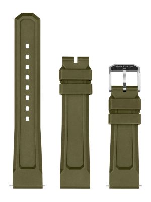 Marathon 3-Piece V2 OD Green Rubber Dive Watch Strap